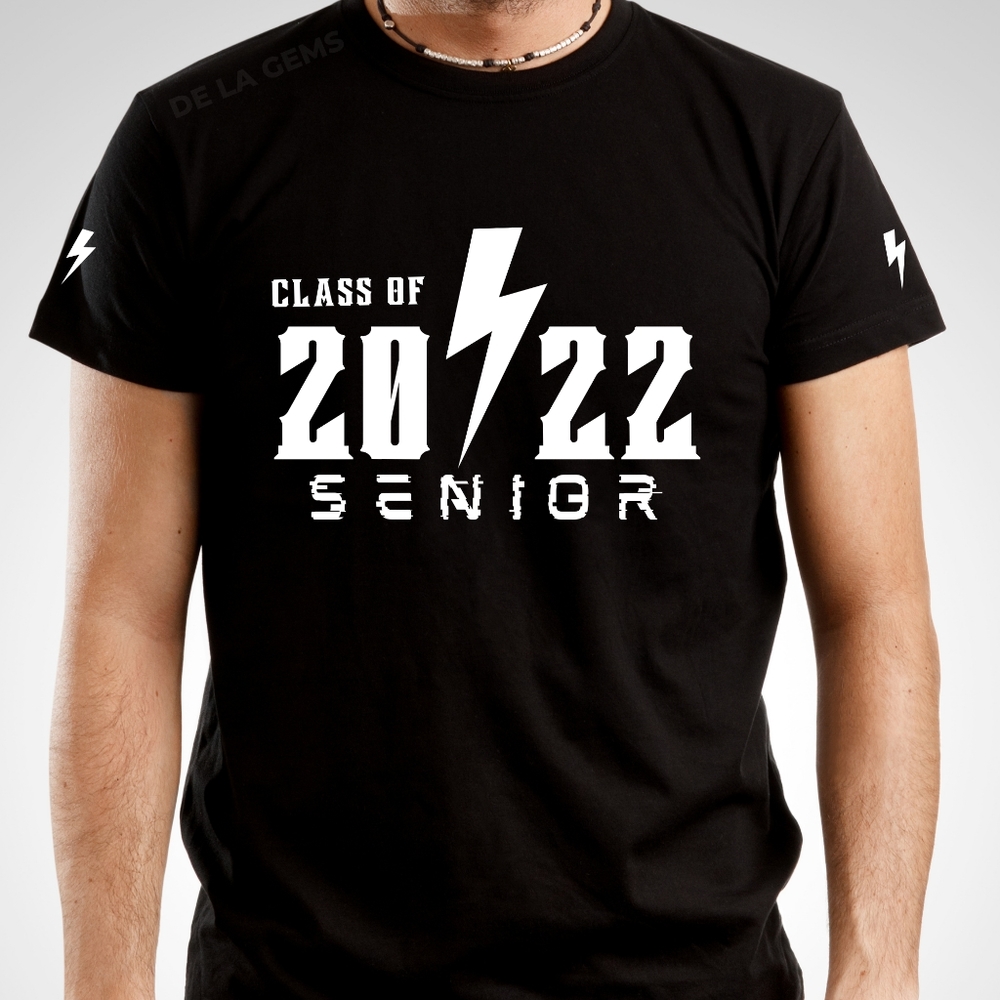 2024 Senior T Shirt, Class of 2024 Lighting Shirt
